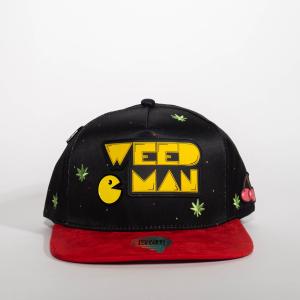 GORRA MR KASH WEEDMAN NEGRO CON ROJA