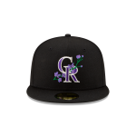 GORRA NEW ERA CAP COLORADO ROCKIES MLB SIDE PATCH BLOOM 59FIFTY CERRADA en STOCK