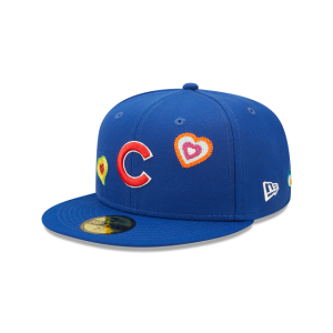 GORRA NEW ERA CAP CHICAGO CUBS MLB CHAIN STITCH HEART 59FIFTY CERRADA en STOCK