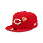 GORRA NEW ERA CAP CINCINNATI REDS MLB CHAIN STITCH HEART 59FIFTY CERRADA en STOCK