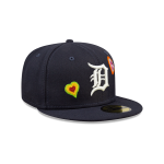 GORRA NEW ERA CAP DETROIT TIGERS MLB CHAIN STITCH HEART 59FIFTY CERRADA en STOCK