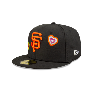 GORRA NEW ERA CAP SAN FRANCISCO GIANTS MLB CHAIN STITCH HEART 59FIFTY CERRADA en STOCK