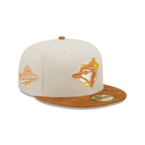 GORRA NEW ERA CAP TORONTO BLUE JAYS MLB CORDUROY VISOR 59FIFTY CERRADA en STOCK