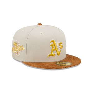 GORRA NEW ERA CAP OAKLAND ATHLETICS MLB CORDUROY VISOR 59FIFTY CERRADA en STOCK