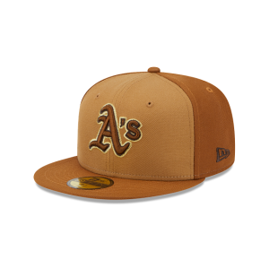 GORRA NEW ERA CAP OAKLAND ATHLETICS MLB TRI-TONE BROWN 59FIFTY CERRADA en STOCK