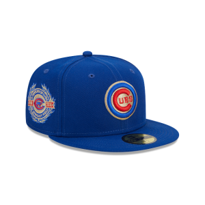 GORRA NEW ERA CAP CHICAGO CUBS MLB SIDEPATCH LAUREL 59FIFTY CERRADA en STOCK