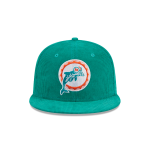 GORRA NEW ERA CAP MIAMI DOLPHINS NFL THROWBACK CORDUROY 59FIFTY CERRADA en STOCK