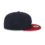 GORRA NEW ERA CAP ATLANTA BRAVES MLB MULTI LOGO 59FIFTY CERRADA en STOCK