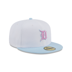 GORRA NEW ERA CAP DETROIT TIGERS MLB COLOR PACK 59FIFTY CERRADA BLANCA en STOCK