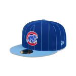 GORRA NEW ERA CAP CHICAGO CUBS MLB THROWBACK 59FIFTY CERRADA PINSTRIPE en STOCK