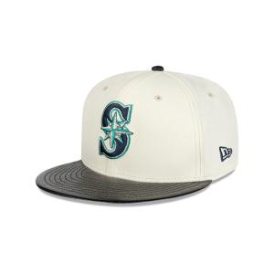 GORRA NEW ERA CAP SEATTLE MARINERS MLB LEATHER VISOR 59FIFTY CERRADA en STOCK