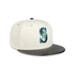 GORRA NEW ERA CAP SEATTLE MARINERS MLB LEATHER VISOR 59FIFTY CERRADA en STOCK