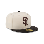 GORRA NEW ERA CAP SAN DIEGO PADRES MLB LEATHER VISOR 59FIFTY CERRADA en STOCK