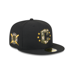 GORRA NEW ERA CAP CLEVELAND GUARDIANS MLB ARMED FORCES DAY 2024 59FIFTY CERRADA en STOCK