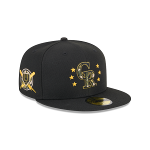 GORRA NEW ERA CAP COLORADO ROCKIES MLB ARMED FORCES DAY 2024 59FIFTY CERRADA en STOCK