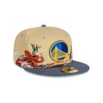 GORRA NEW ERA CAP GOLDEN STATE WARRIORS NBA TEAM LANDSCAPE 59FIFTY CERRADA en STOCK