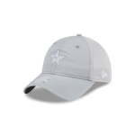 GORRA NEW ERA CAP DALLAS COWBOYS NFL GLITTER MESH 9TWENTY STRAPBACK PARA MUJER GRIS en STOCK