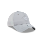 GORRA NEW ERA CAP DALLAS COWBOYS NFL GLITTER MESH 9TWENTY STRAPBACK PARA MUJER GRIS en STOCK