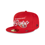 GORRA NEW ERA CAP SAN FRANCISCO 49ERS NFL SCRIPT SIDED 59FIFTY CERRADA en STOCK