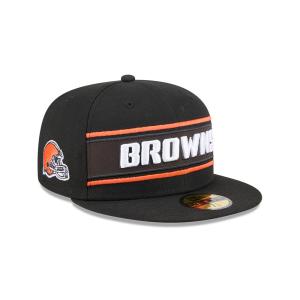 GORRA NEW ERA CAP CLEVELAND BROWNS NFL SIDELINE BLACK 2024 59FIFTY CERRADA en STOCK