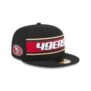 GORRA NEW ERA CAP SAN FRANCISCO 49ERS NFL SIDELINE BLACK 2024 59FIFTY CERRADA en STOCK