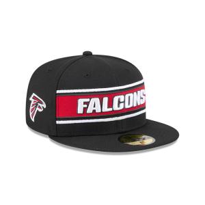 GORRA NEW ERA CAP ATLANTA FALCONS NFL SIDELINE BLACK 2024 59FIFTY CERRADA en STOCK
