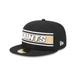 GORRA NEW ERA CAP NEW ORLEANS SAINTS NFL SIDELINE BLACK 2024 59FIFTY CERRADA en STOCK