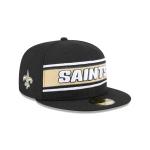 GORRA NEW ERA CAP NEW ORLEANS SAINTS NFL SIDELINE BLACK 2024 59FIFTY CERRADA en STOCK
