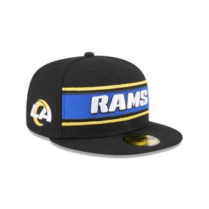 GORRA NEW ERA CAP LOS ANGELES RAMS NFL SIDELINE BLACK 2024 59FIFTY CERRADA en STOCK