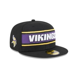 GORRA NEW ERA CAP MINNESOTA VIKINGS NFL SIDELINE BLACK 2024 59FIFTY CERRADA en STOCK