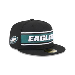 GORRA NEW ERA CAP PHILADELPHIA EAGLES NFL SIDELINE BLACK 2024 59FIFTY CERRADA en STOCK