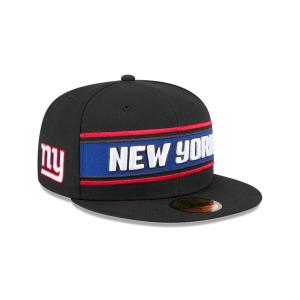 GORRA NEW ERA CAP NEW YORK GIANTS NFL SIDELINE BLACK 2024 59FIFTY CERRADA en STOCK