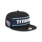 GORRA NEW ERA CAP TENNESSEE TITANS NFL SIDELINE BLACK 2024 59FIFTY CERRADA en STOCK