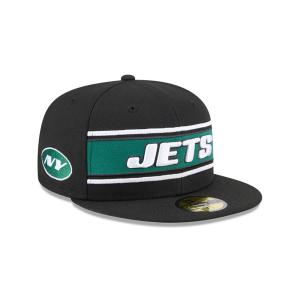 GORRA NEW ERA CAP NEW YORK JETS NFL SIDELINE BLACK 2024 59FIFTY CERRADA en STOCK