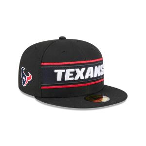 GORRA NEW ERA CAP HOUSTON TEXANS NFL SIDELINE BLACK 2024 59FIFTY CERRADA en STOCK