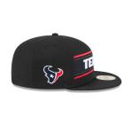 GORRA NEW ERA CAP HOUSTON TEXANS NFL SIDELINE BLACK 2024 59FIFTY CERRADA en STOCK