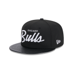GORRA NEW ERA CAP CHICAGO BULLS NBA FAUX LEATHER 9FIFTY SNAPBACK en STOCK