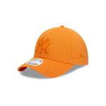 GORRA NEW ERA CAP NEW YORK YANKEES MLB LEAGUE ESSENTIALS 9FORTY STRAPBACK NARANJA PARA MUJER en STOCK