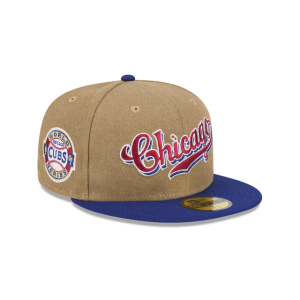 GORRA NEW ERA CAP CHICAGO CUBS MLB CANVAS CROWN 59FIFTY CERRADA en STOCK