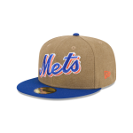 GORRA NEW ERA CAP NEW YORK METS MLB CANVAS CROWN 59FIFTY CERRADA en STOCK