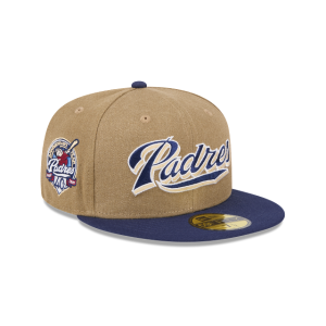 GORRA NEW ERA CAP SAN DIEGO PADRES MLB CANVAS CROWN 59FIFTY CERRADA en STOCK