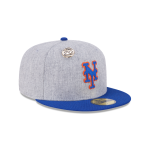 GORRA NEW ERA CAP NEW YORK METS MLB 70TH ANNIVERSARY 59FIFTY DAY CERRADA GRAY en STOCK