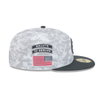 GORRA NEW ERA CAP PITTSBURGH STEELERS NFL SALUTE TO SERVICE 2024 59FIFTY CERRADA en STOCK