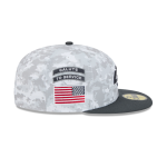 GORRA NEW ERA CAP LOS ANGELES RAMS NFL SALUTE TO SERVICE 2024 59FIFTY CERRADA en STOCK