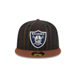 GORRA NEW ERA CAP LAS VEGAS RAIDERS NFL VINTAGE HERRINGBONE 59FIFTY CERRADA en STOCK