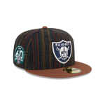 GORRA NEW ERA CAP LAS VEGAS RAIDERS NFL VINTAGE HERRINGBONE 59FIFTY CERRADA en STOCK