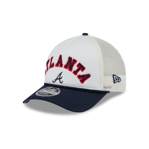 GORRA NEW ERA CAP ATLANTA BRAVES MLB CHROME ARCH 9FORTY M-CROWN AF TRUCKER SNAPBACK en STOCK