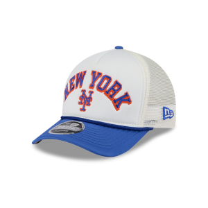 GORRA NEW ERA CAP NEW YORK METS MLB CHROME ARCH 9FORTY M-CROWN AF TRUCKER SNAPBACK en STOCK