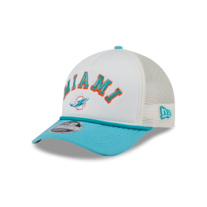 GORRA NEW ERA CAP MIAMI DOLPHINS NFL CHROME ARCH 9FORTY M-CROWN AF TRUCKER SNAPBACK en STOCK