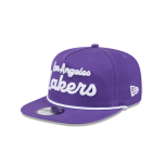 GORRA NEW ERA CAP LOS ANGELES LAKERS NBA TEAM TEXT GOLFER SNAPBACK en STOCK
